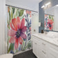 Watercolor Flower Shower Curtain