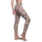 Pale Pink Leopard Full-Length Leggings