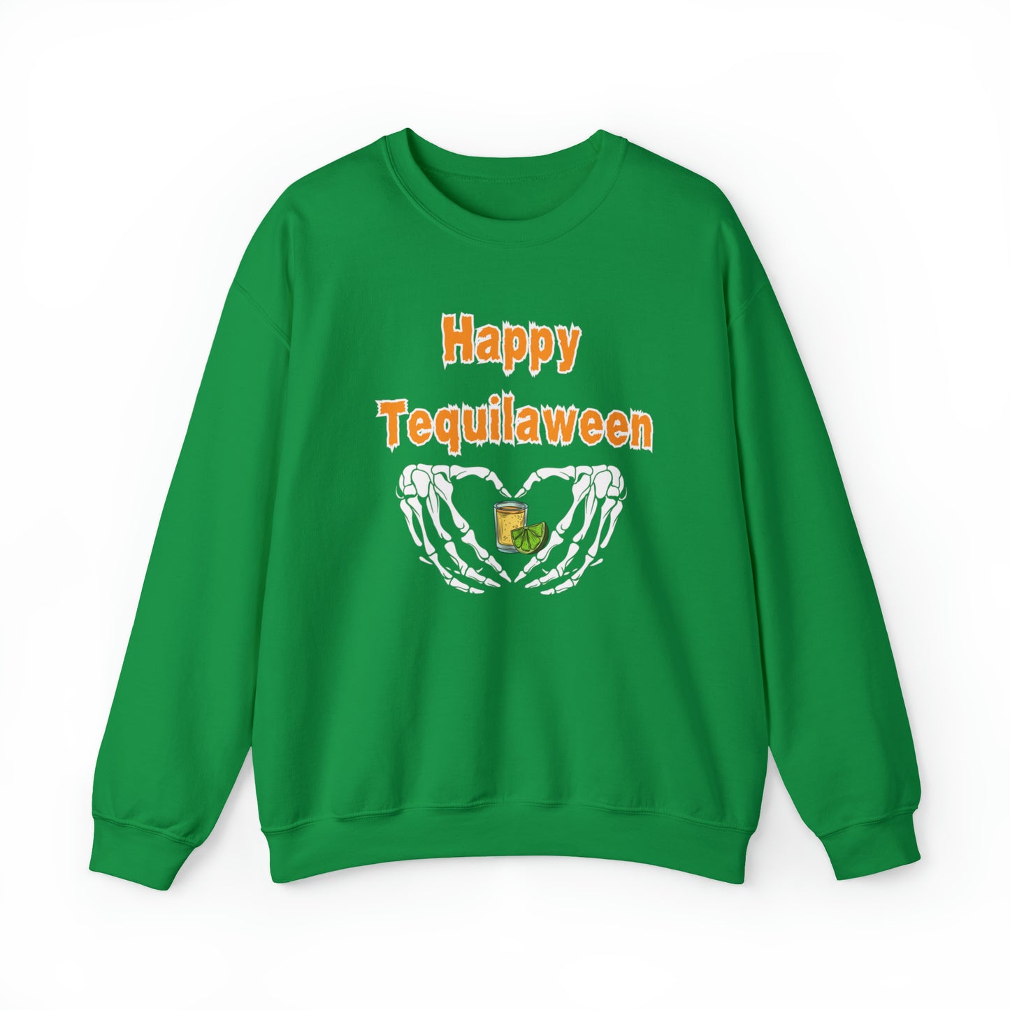 Happy Tequilaween, Heavy Blend™ Crewneck Sweatshirt (Available In Other Colors)