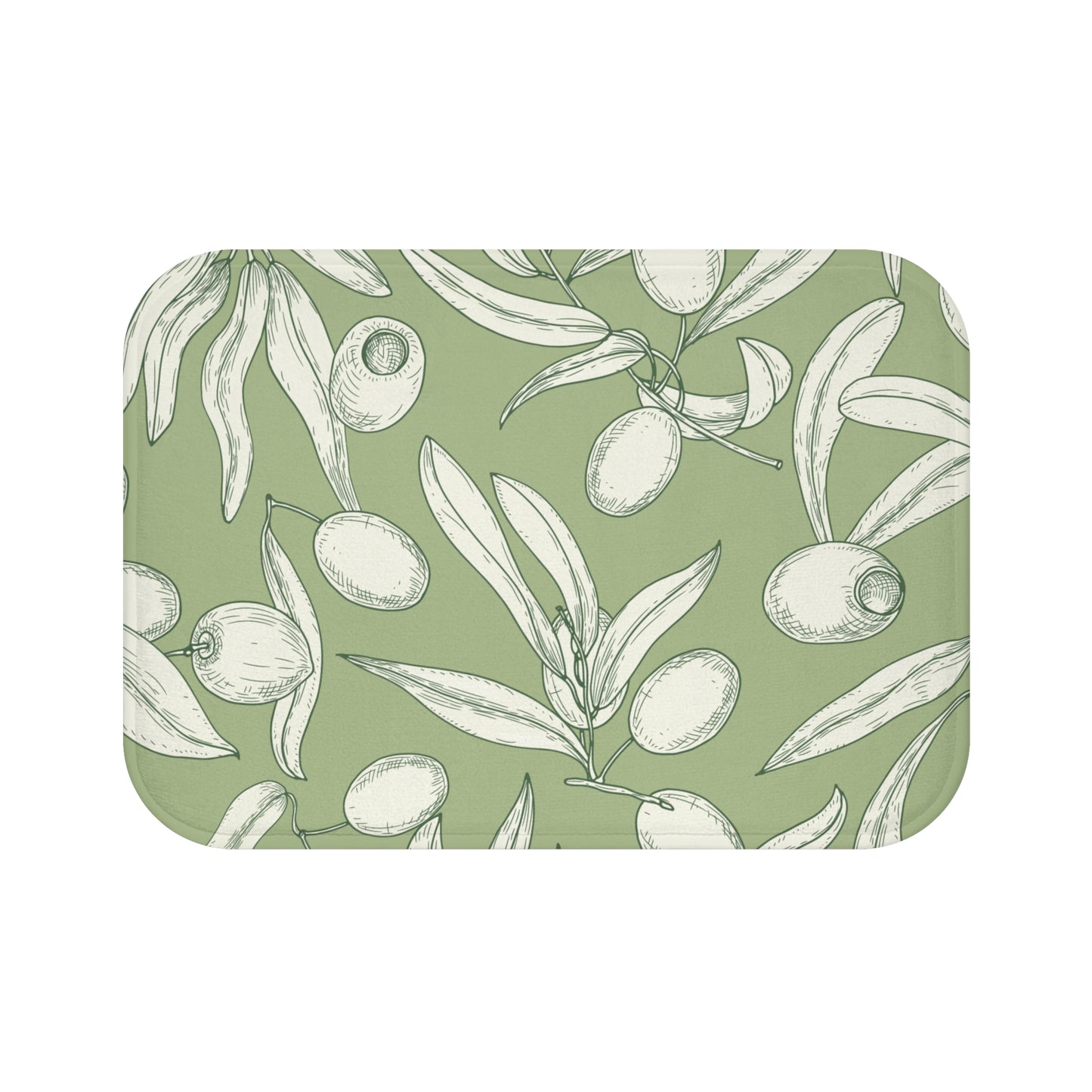 Double Olive Bath Mat