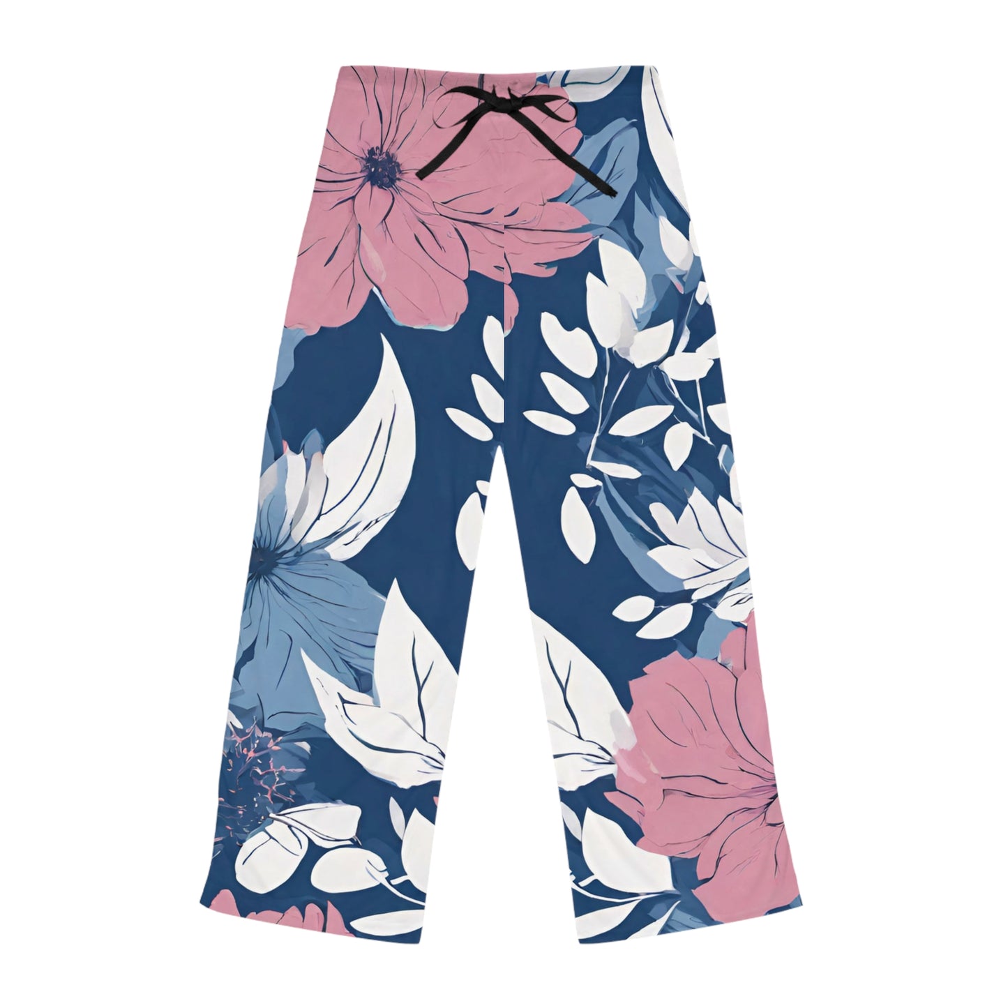 Pink, White, And Blue Floral Pajammy Lounge Pants