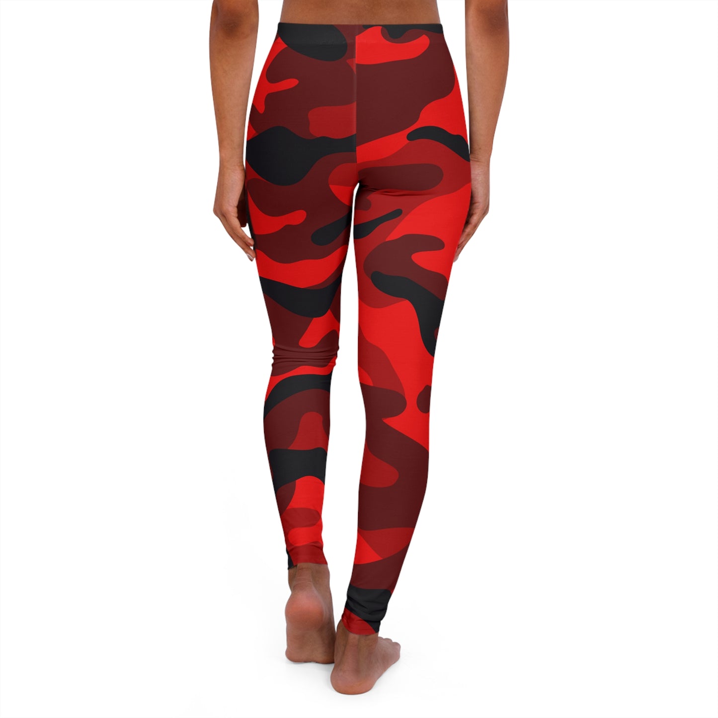 Silky Smooth Red Camo Leggings