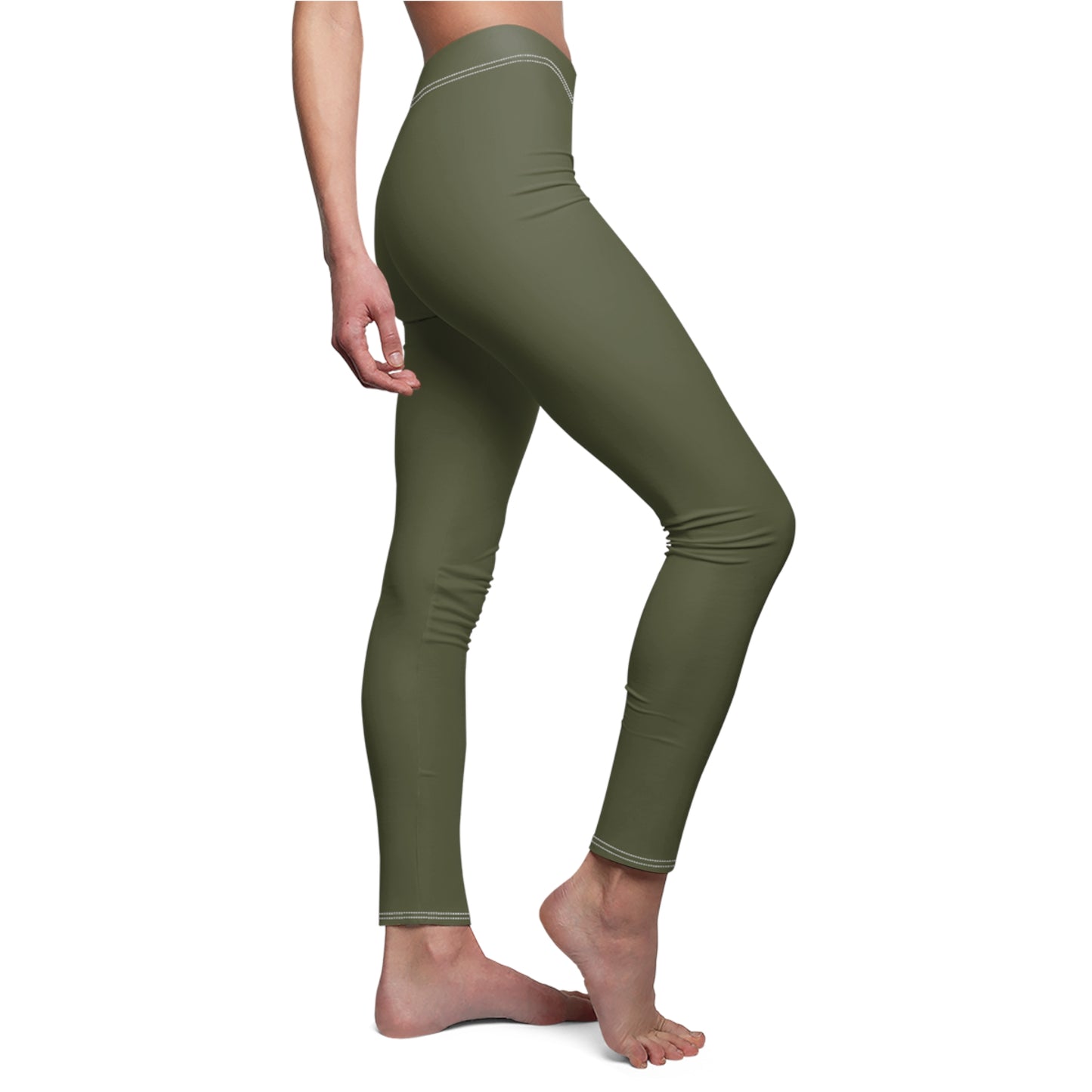 Sage Solid Full-Length Leggings