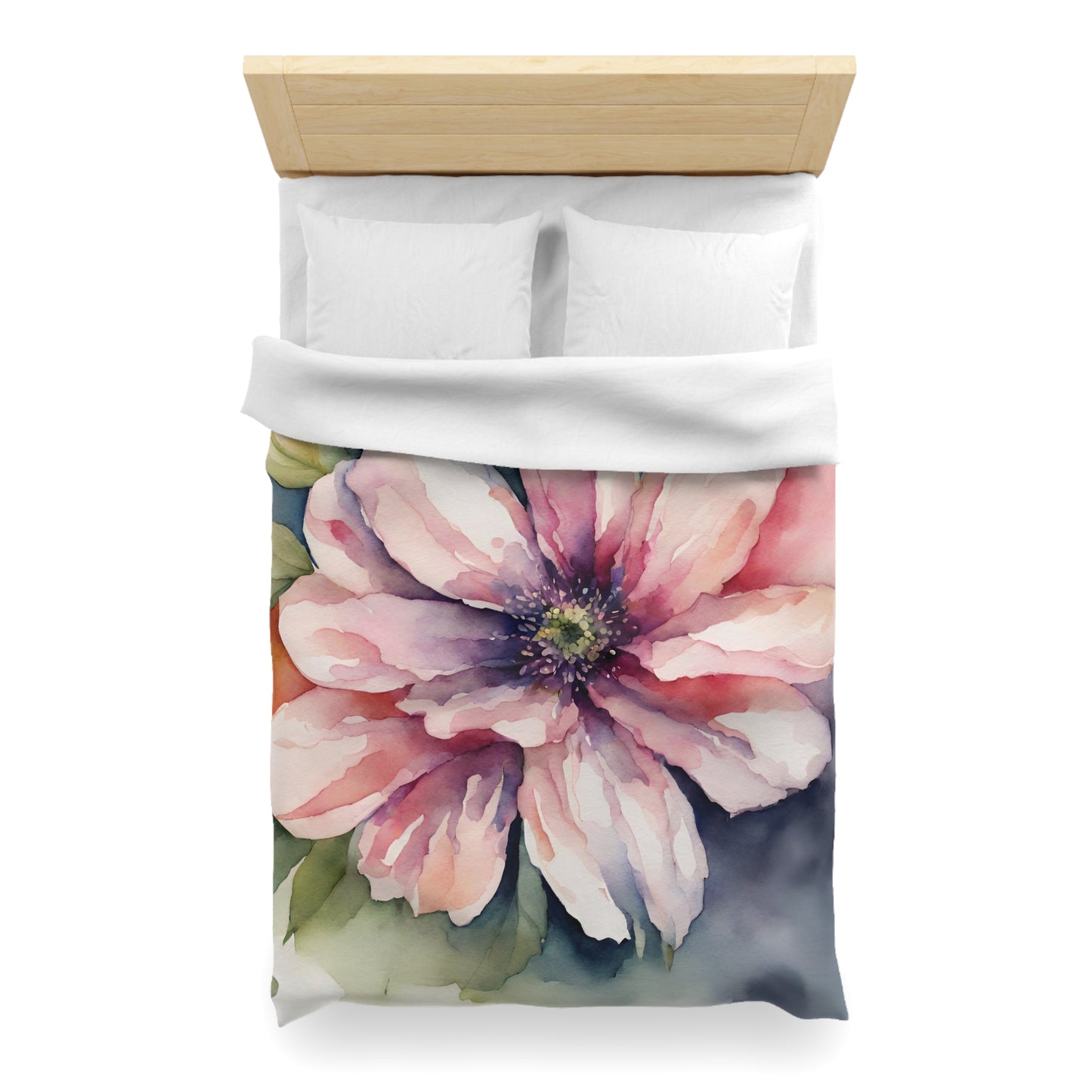 Stunning Graphic Watercolor Floral Duvet Cover