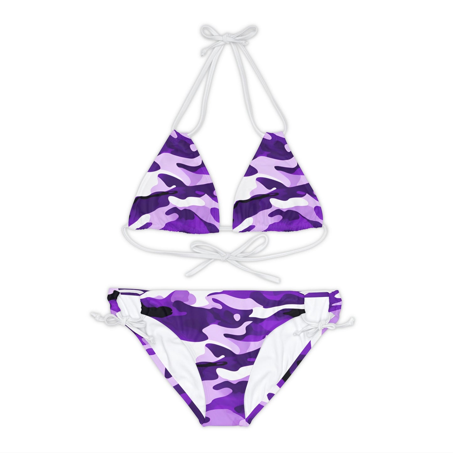 Purple Camo Two Piece Bikini Set