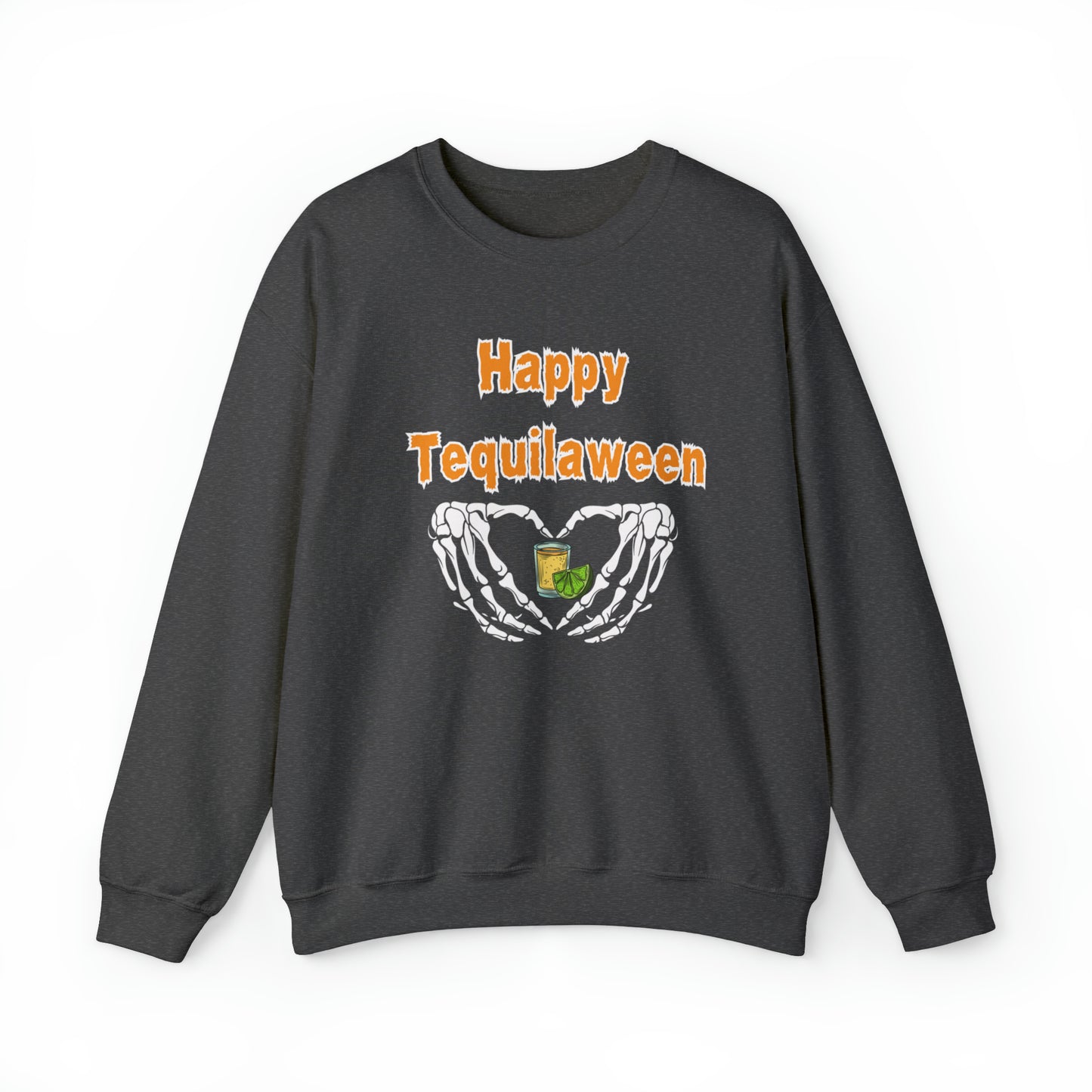 Happy Tequilaween, Heavy Blend™ Crewneck Sweatshirt (Available In Other Colors)