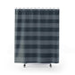 Grey On Grey Broad Striped Shower Curtain