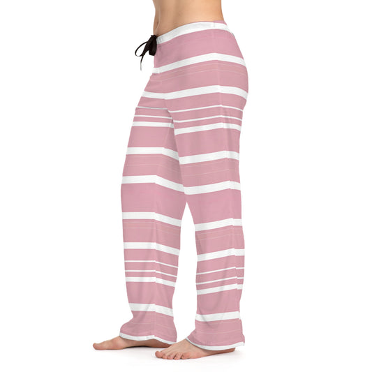 Pink & White Striped Pajammy Lounge Pants