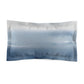 Blue Grey Ombre Watercolor Pillow Sham
