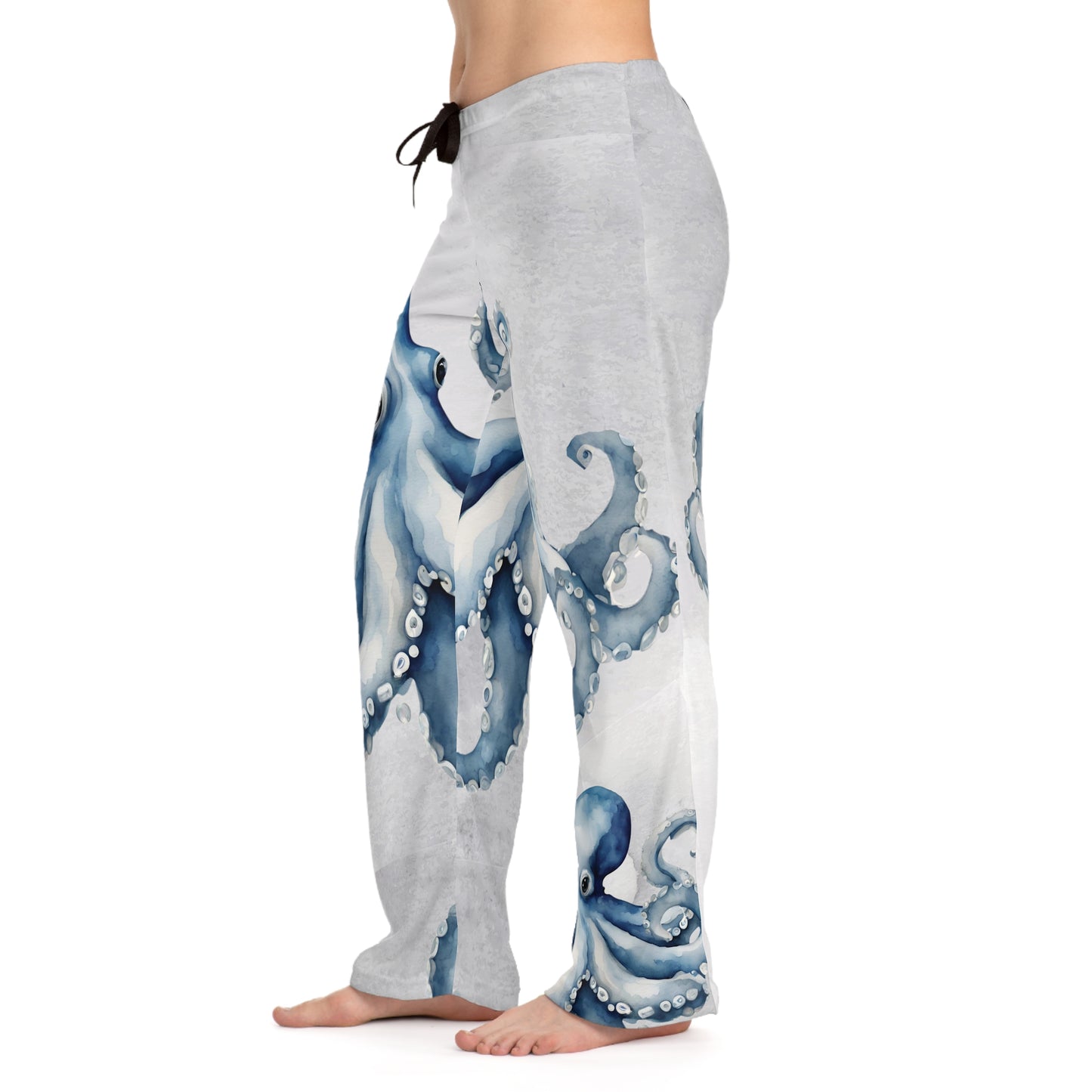 Blue Grey Cream Octopus Pajammy Lounge Pants