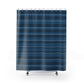 Ocean Blues Striped Shower Curtain