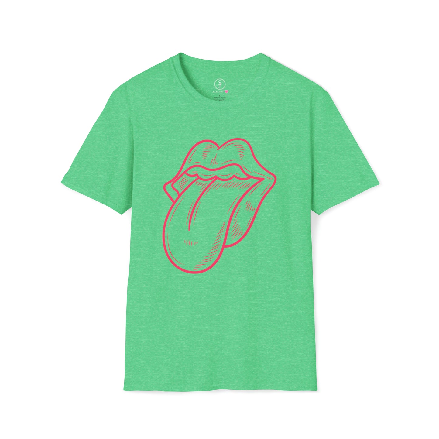 Rolling Stones' Inspired Tongue T-Shirt (Available In Other Colors) (Sizes Up To 3XL)