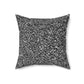 Black And White Modern Splatter Decorative Throw Pillow