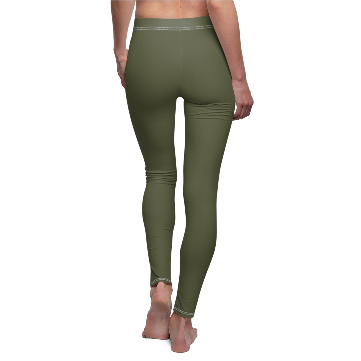 Sage Solid Full-Length Leggings