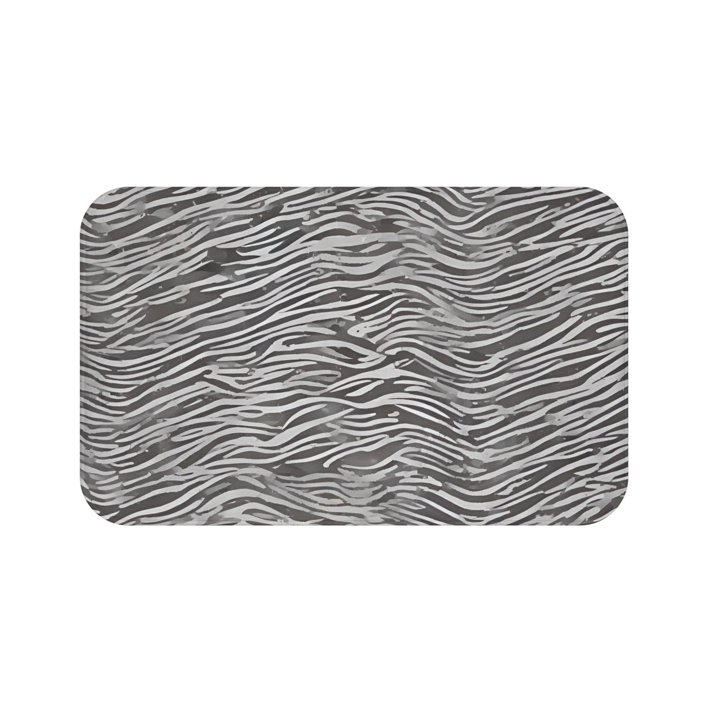 Organic Design Grey On Grey Bath Mat