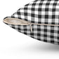 Black And White Check Decorative Throw Pillow