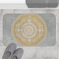 Grey And Gold Mandala Bath Mat