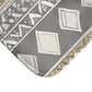 Diamond Aztec Grey And Sand Bath Mat