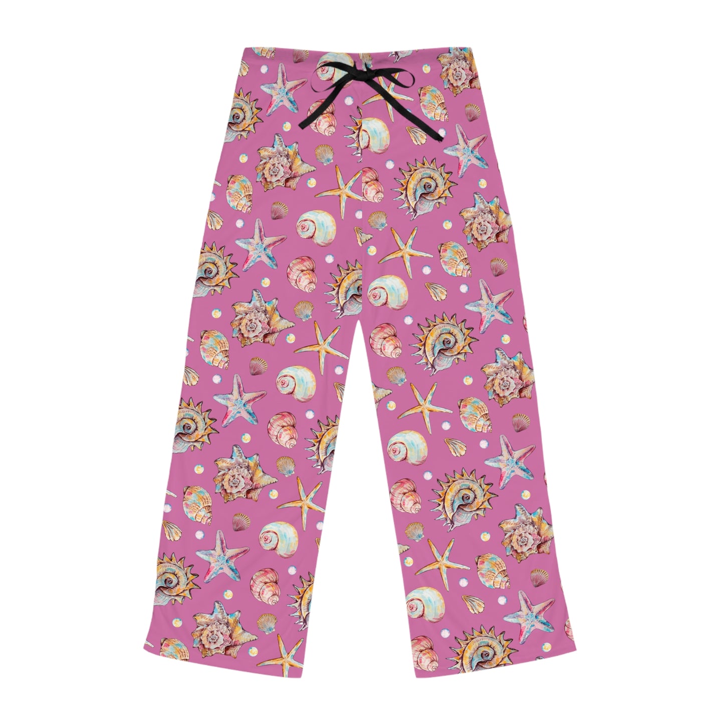 Seashells And Starfish Women's Pajammy Pants In Pink