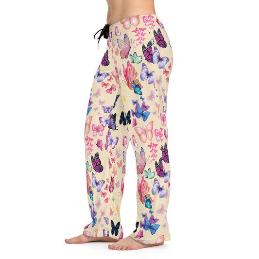 Butterflies In Soft Yellow, Pajammy Lounge Pants