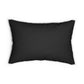 Black And Gold Modern Abstract Lumbar Pillow