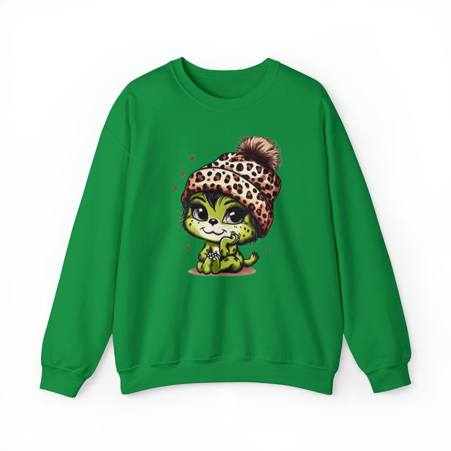 Christmas Vibes, Baby Grinchie, Heavy Blend™ Crewneck Sweatshirt (Available In Other Colors)