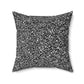 Black And White Modern Splatter Decorative Throw Pillow