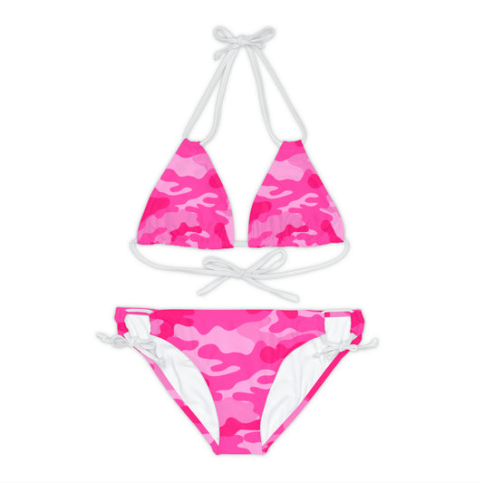 Pink Camo Two Piece Bikini Set