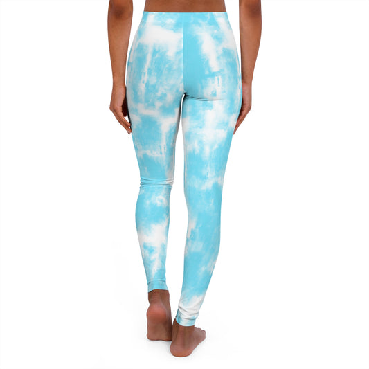 Light Blue Tie Dye Leggings