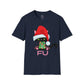 Christmas Humor, Grumpy Kittie In Lights, FU T-Shirt (Available In Other Colors) (Sizes Up To 3XL)