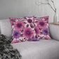 Pink & Purple Floral Pillow Indoor/Outdoor Waterproof Pillow