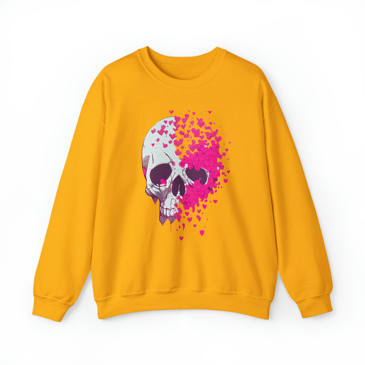 Skull & Hearts, Heavy Blend™ Crewneck Sweatshirt (Available In Other Colors)