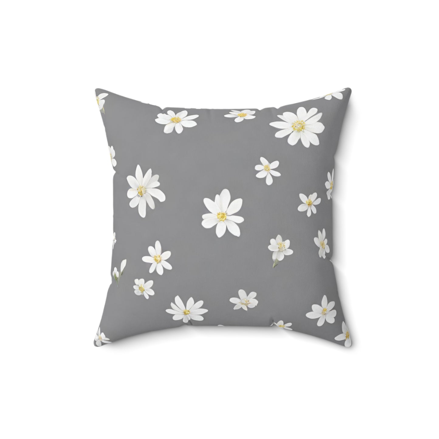 Daisies In Grey Decorative Throw Pillow