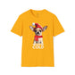 Christmas Vibes, Chihuahua Woofin Cold T-Shirt (Available In Other Colors) (Sizes Up To 3XL)