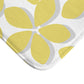 Grey And Yellow Flower Bath Mat