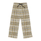 Black White And Gold Plaid Pajammy Lounge Pants