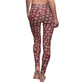 Christmas Vibes, Red & Black Checkerboard, Snowflake, Women's Full-Length Leggings