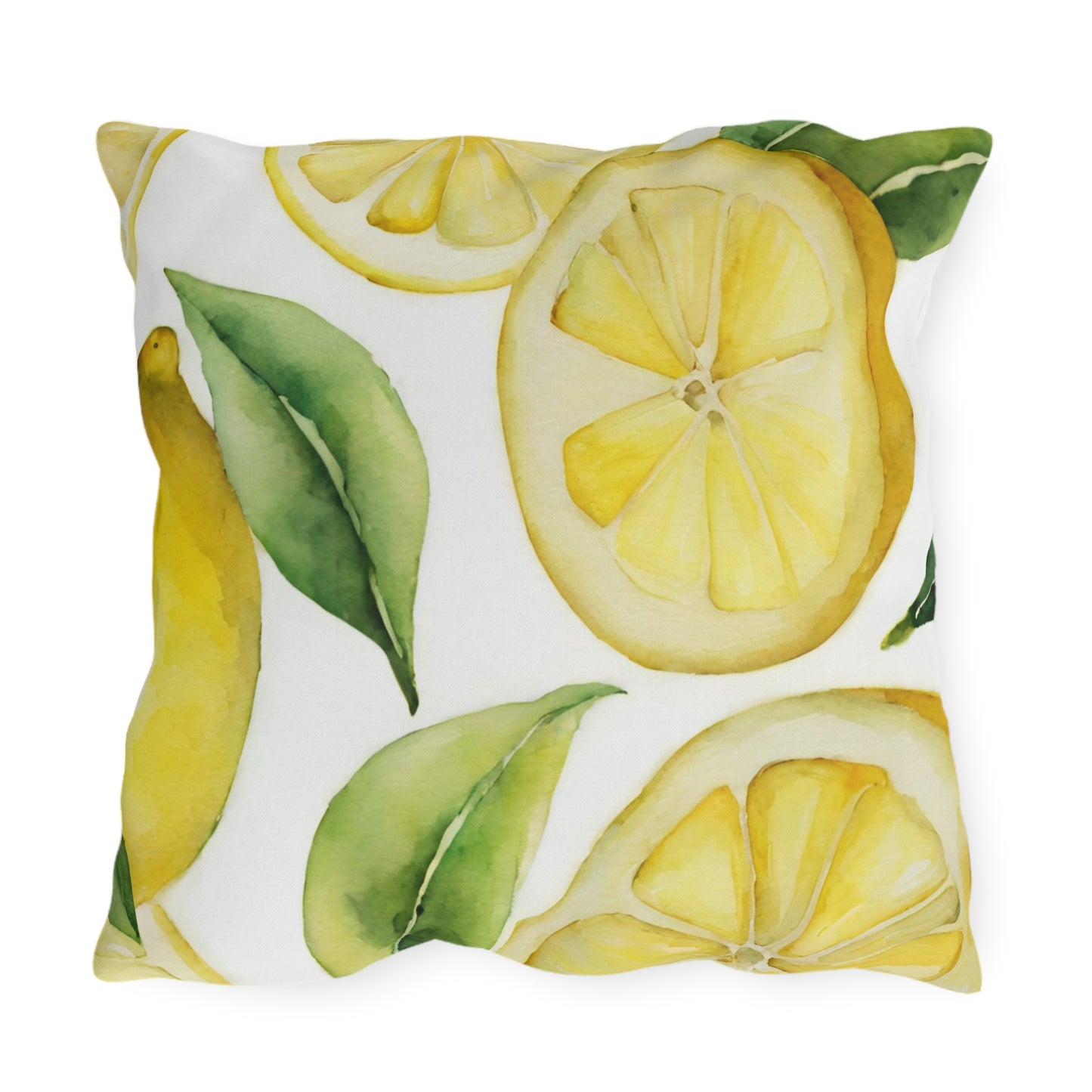 Lemon Zest Outdoor Pillow