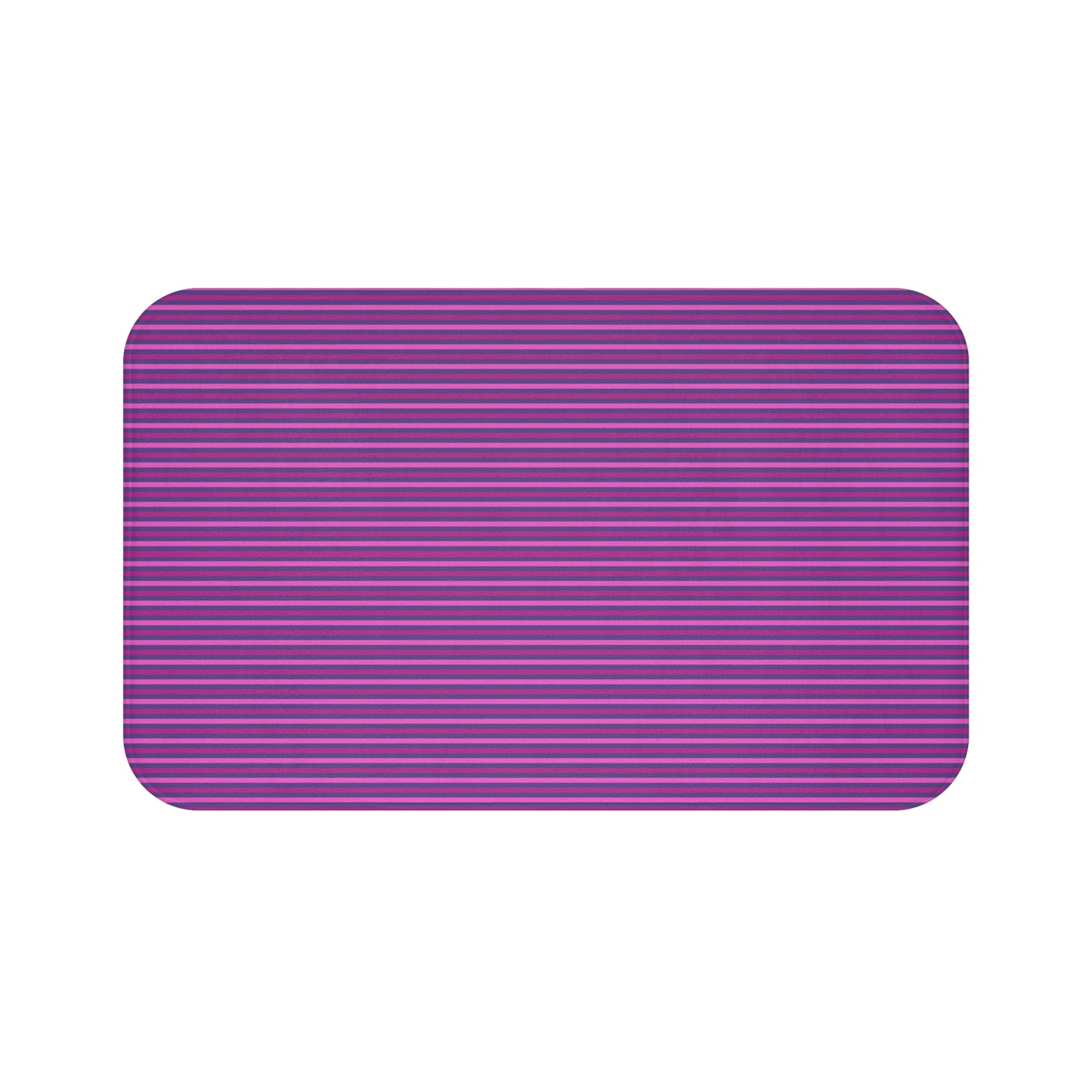 Multi Purple Striped Bath Mat