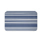 Blue Grey Striped Bath Mat