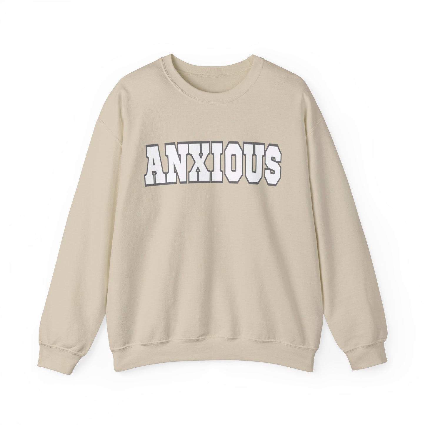 ANXIOUS, Heavy Blend™ Crewneck Sweatshirt (Available In Other Colors)