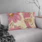 Pink, Cream, And Gold Floral, Indoor/Outdoor Waterproof Pillow