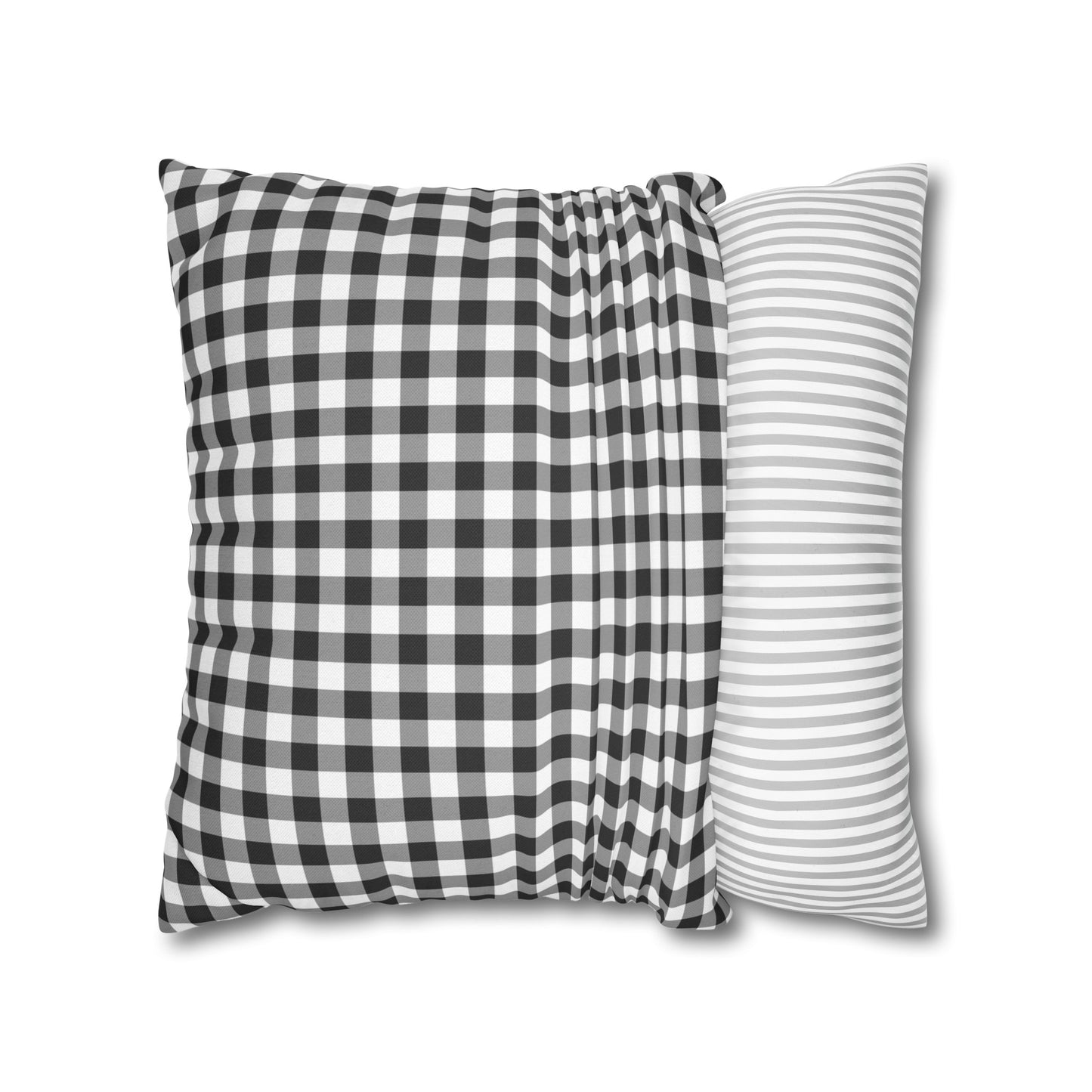 Black And White Check Throw Pillow Cover