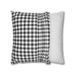 Black And White Check Throw Pillow Cover