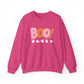 Halloween Vibes, BOO & Ghosts Heavy Blend™ Crewneck Sweatshirt (In Black And Orange)