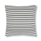 Grey Striped, Indoor/Outdoor Waterproof Pillow