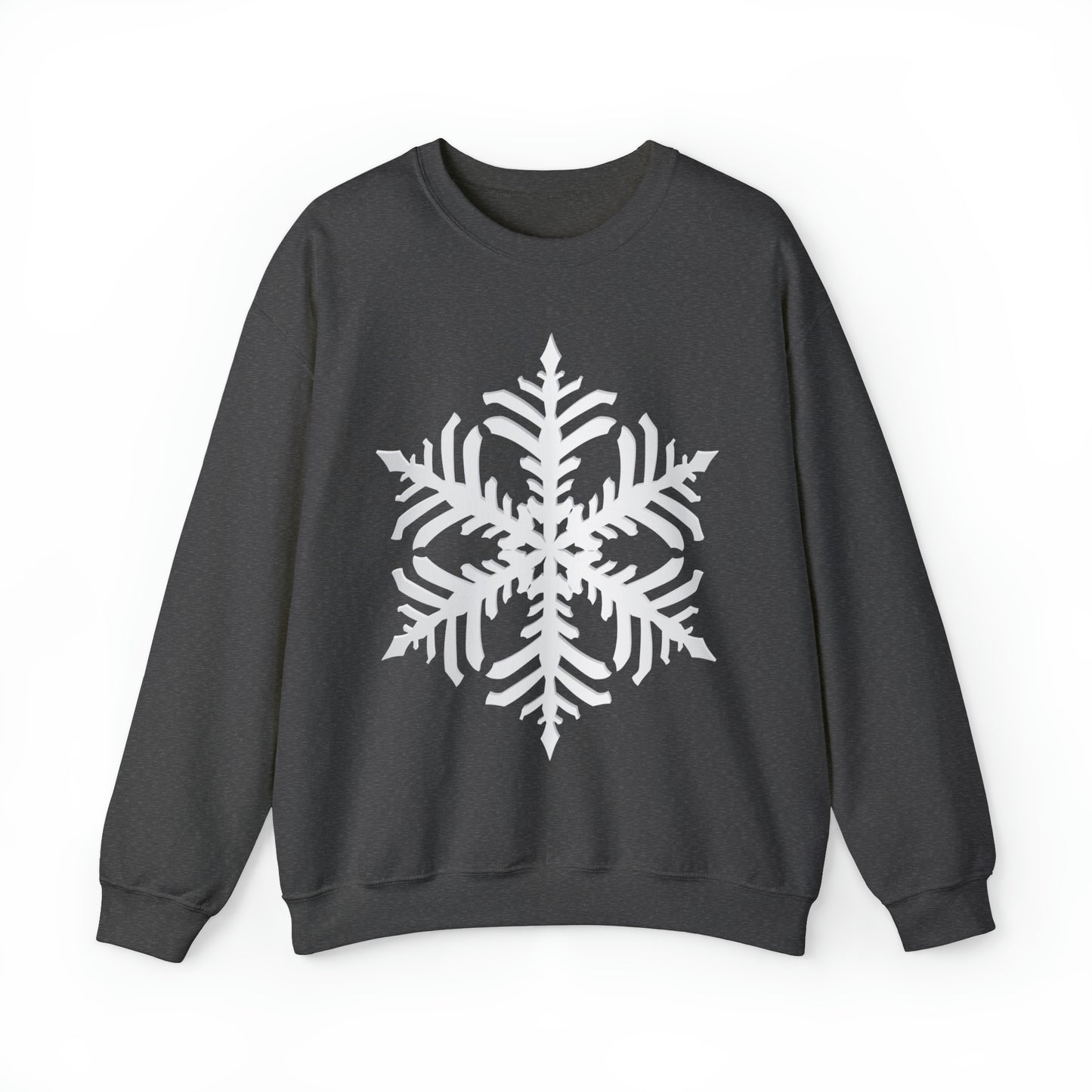 Christmas Vibes, Snowflake Heavy Blend™ Crewneck Sweatshirt (Available In Other Colors)