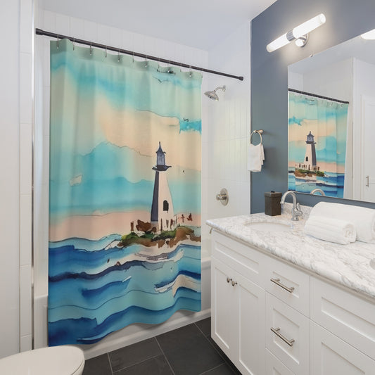 Costal Lighthouse Shower Curtain