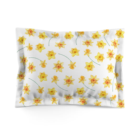 Yellow Daffodil Pillow Sham
