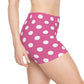 Pink And White Polka Dot Cutie Booty Shorts